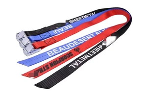 Custom Logo 25mm 1" Cargo Lashing Strap 250kg Cam Buckle Tie Down Straps For Kayak