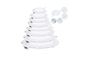 Low Profile Slim Downlight Pot Light 4" 6" Flat Recessed Round Small Led Panel Light with Junction Box