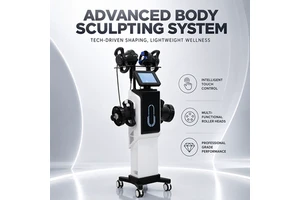 Body Sculpting Machine Inner Ball Roller Vertical Bi-Directional Red Blue Light Lymphatic Drainage Cellulite Slimming Spa