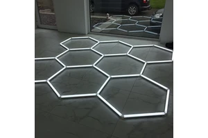 High Quality CRI Hexagon Lights for Garage Auto Washing Workshops