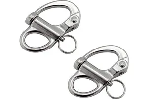 Fixed Spring Shackle, Stainless Steel 316 Quick Release Snap, Marine Rigging, Factory Direct Wholesale for Cross-border Trade