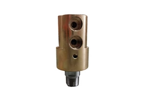 Dual Flow High Speed Pneumatic Rotary Union 360 Degree Rotating Compressed air Rotary Joint Copper Housing SS304 Rotor BSP 1/4''