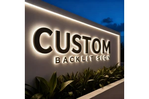 Rebow Customized Backlit Sign Led Channel Letters 3d Letter Stainless Steel Led Illuminated Signage Outdoor Sign For Business