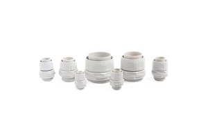 Nylon Conduit Fittings IP68 Waterproof Low Voltage Bellows Joint FG12 Model 12-50mm Size Thread G Rotary Hose Wave Pipe Cable