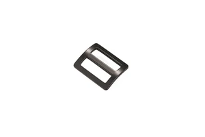 Steel Slide Buckle-Silver & Black Finish ISO Certified