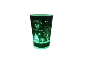 Customizable 12oz Eco-Friendly LED Illuminated Drinking Tumbler Promotional Party Water Sensor Cup with Glowing Feature