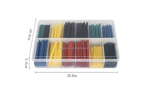 polyolefin shrinking assorted heat shrink tube protect wrap wire cable insulated sleeving tubing set