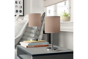 Colorful Pattern OEM Fabric Shade Interior Foyer Living Room Decoration Lamps Deco Bedroom Lights Bedside Nightstand Table Lamps