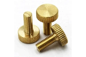 China 8-32 1/4-20" Stainless Steel Black Flat Hand Thumb Screw High Precision M3 M4 M5 M6 Aluminum Brass Knurled Thumb Screw