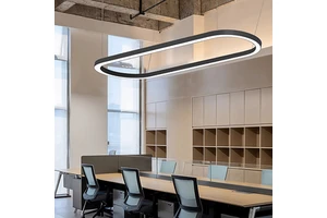 Custom Welded LED Aluminum Alloy Profile Design Lighting Ring Linear Lights Bendable Luminaires For Commercial Projects