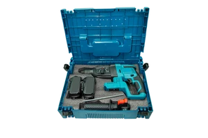 Kit MKT Herramientas DHR242 Martillo Rotativo 18V Brushless, 2 BaterIas 6.0Ah BL1860B + Caja Portaherramientas