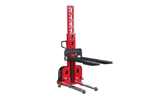 Self Loading Stacker Machinery 0.5ton 1 Ton 1.3m 1.6 Meter Semi Electric Self Lifting Stacker Unloading Apilador Electrico