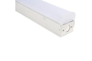 DLC Listed 4FT LED Low Bay Linear Strip Light Fixture