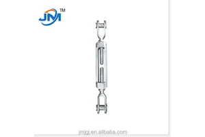 Power Accessories Hook Eye Heavy Duty Carbon Steel Turnbuckle Open Body Turnbuckle Type Thimble Eye and Plate