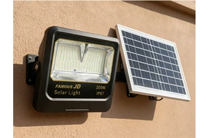 300W Solar Flood Light Professional IP67LED Solar Spotlights ABS Construction Adjustable Remote Control