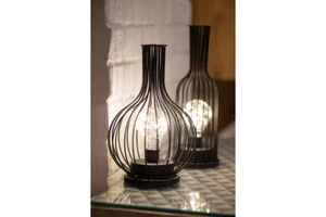 11In 10L Home Decoration Ornaments Antique Table Bedside Lamp Lights Living Room Iron Light Table