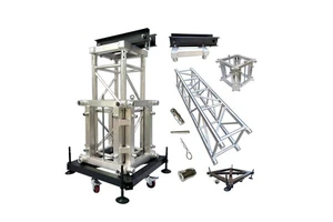 Heavy Duty Aluminum Alloy 6061-T6 Pro Spigot Lighting Truss Square Bolt Global Trussing System Adjustable Length High Load