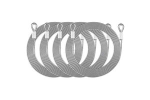 Galv 12mm 3 Ton 4t Stainless Steel Wire Rope Lifting Sling Ss316l 14mm No Rotation 7x7 Sling Rope Wire With Thimble Ferrules