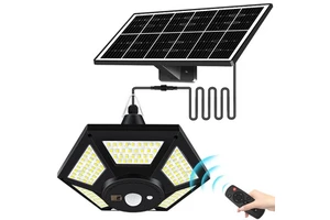 180LED Solar Shed Light Motion Sensor 5 Lighting Modes Outdoor Indoor Solar Pendant Lights