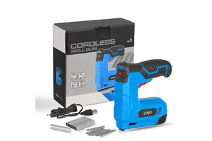DIY Cordless Electric Wireless Stapler Nail Gun OEM ODM for Carpentry and Home Use Lithium Battery Powered Steel Material