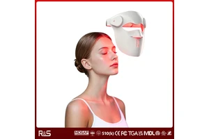 Customize Led Light 7 Color Contour Face Red Light Therapy Led Skin Care Facial Mask Silicone Infrared Red Light Therapy Mas