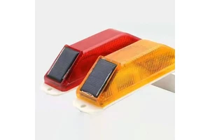 Hot Products Solar Contour Marker Guardrail Warning Light Traffic Barrier Strobe Lamp Warning LED Lights