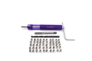 Fastener Thread Repair Tool Kit M5 M6 M7 M8 M10 M12 M14 Repair Damaged Threads OEM Customizable Box Packaging