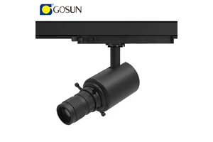 3 Phase 15W museum Contour Spotlight CRI90 Cob Adjustable Zoomable Track Light 3000k/4000k/5000k for Different Logos