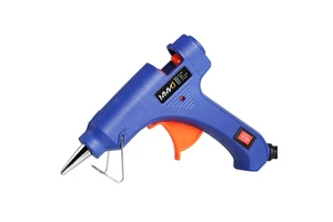 Hot Glue Gun 20W Glue Gun with Switch Hot Glue Gun Blue with Indicator Light