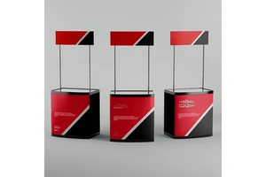 Promotion Counter Exhibition Portable Retail Display Table Advertising Foldable Exhibition Promotion Table
