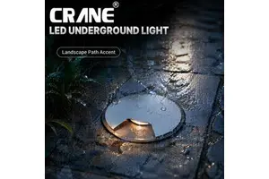 LED Inground Light 3W Controlled Beam Soft Guidance Lighting Single Slit Opening Outdoor Stainless Steel Step Lamp