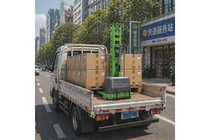Mini Electric Stacker 1 Ton Self Pickup Stacker For Indoor Logistics Equipment CE ISO
