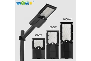 300W 500W 1000W Waterproof Ip65 Remote Control Led Motion Outdoor Eco-friendly Lifepo4 Lithium Battery Solar Street Light