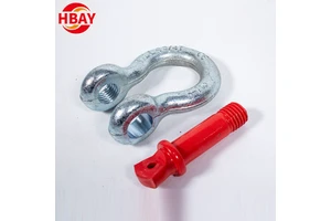High Quality Alloy Steel D-Shackle 1Ton to 100Ton Screw Pin Anchor Shackles Galvanized US Type Bow Shackles for Mining