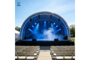 Custom Outdoor Aluminium Movable Lighting Truss Tent for Event Trade Show with Roof System and Hoist Rigging