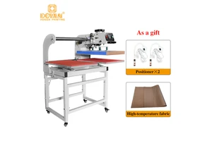New Up-Slided Semi-Automatic 40x60cm 50*60 Double-Station Pneumatic Sublimation Transfer Heat Press Machine For T-Shirt