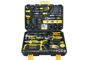 Home Multi-Functional Auto Repair Woodworking Tool Box Set Cross-Border Hot Sale 1-Year Warranty OEM Customization Hard Case