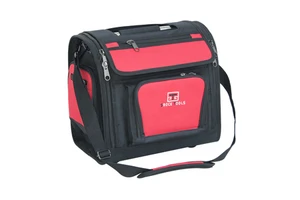 Electrical Hand Tool Kit Bag Set OEM Size Heavy Duty Fully Expanded Tool Bag with Steel Tube Handle