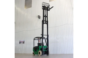In Stock Fast Delivery 1.5tons Wheel Mini Articulated Standing Type Electric Forklift For Indoor Cold Storage