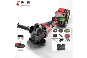 High Performance Rechargeable Lithium Electric Angle Grinder with 2 Two Batteries for Grinding and rust Removal