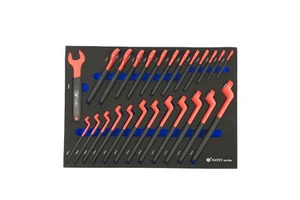 NY-GJCTPN 26 Piece Insulating Wrench Set High Voltage Insulation Tools Electrical Sleeve VDE Insulated Wrench Set