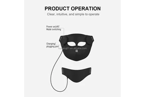 Fitkang Wholesale OEM/ODM Silicone Flexible 8 Colors LED Facial Skin Care Device 100LEDs LED Light Therapy Face Mask for Salon