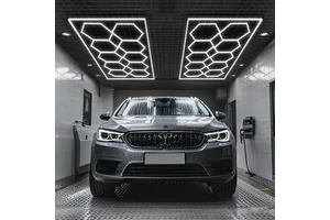 High Lumen White Color 632W LED Honeycomb Hexagon Garage Light for Workshop Use