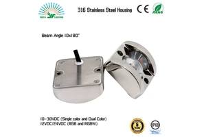 316SS IP68 Waterproof Marine Grade LED Corner Contour Wall Light for Boat Yacht Dock Outdoor
