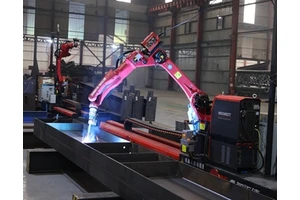 ZMDE Intelligent Automatic Beam Welding Robot Production Line Ground Rail Robotic Arm MIG Welding Machine Workstation