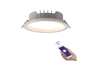 6inch 30W Led Downlight Housing Round Aluminum IP44 Dimmable CCT Selectable Panel Light Ceiling Embedded Installation Down Light