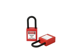 Boyue High Quality 38mm Nylon Shackle Safety Padlock Isolation Locks with 38mm Length Shackle for Security