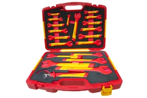 20Pcs Kit De Herramientas Electric Hand Tool Box Set 1000V VDE Insulated Tools Set Electricians Adjustable Wrenches OEM