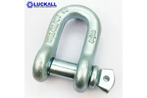 High Tensile Heavy Duty Galvanized US Type Drop Forged Alloy Steel Chain Shackle with Screw Pin 3/4" for Mining Applications