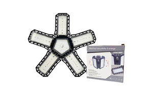 Cross-border IP65 LED Folding Garage Light 80W High-brightness 6500K Cool White E27 Base 120 Beam Angle CRI 80-90 Indoor